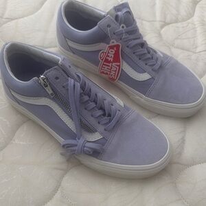 Vans Lavender Sneakers with White Accents